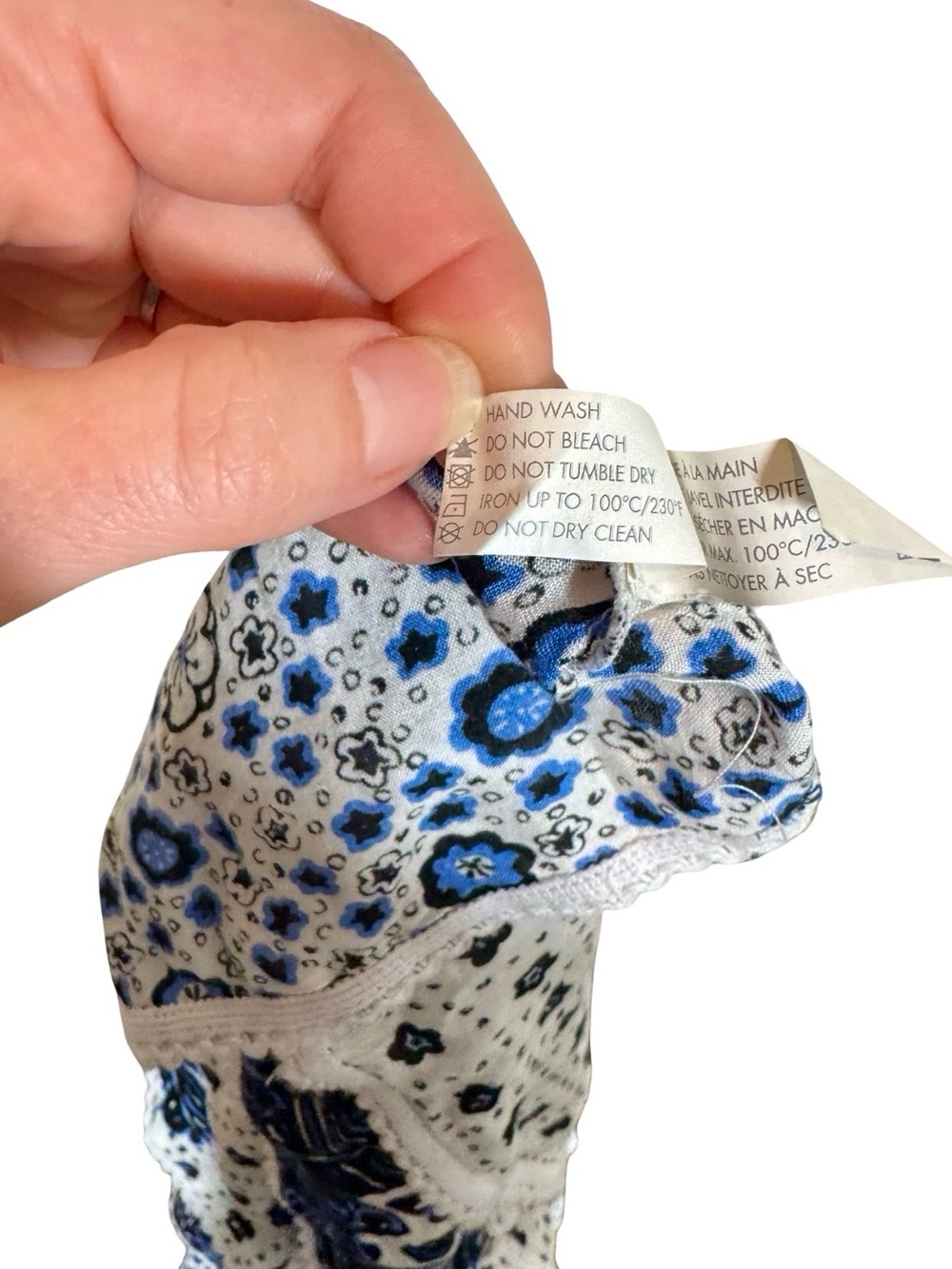 Poupette St Barth Naomi Ruffle Mini Skirt in Blue Black Persian Banana Print - Picture 9 of 10